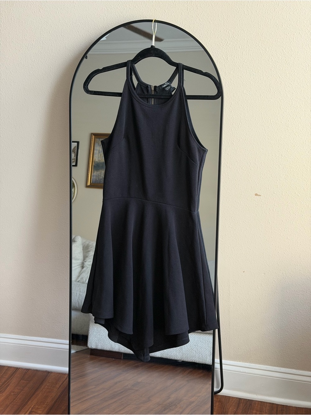Rue21 Black Fit & Flare Mini Dress with Back Zipper